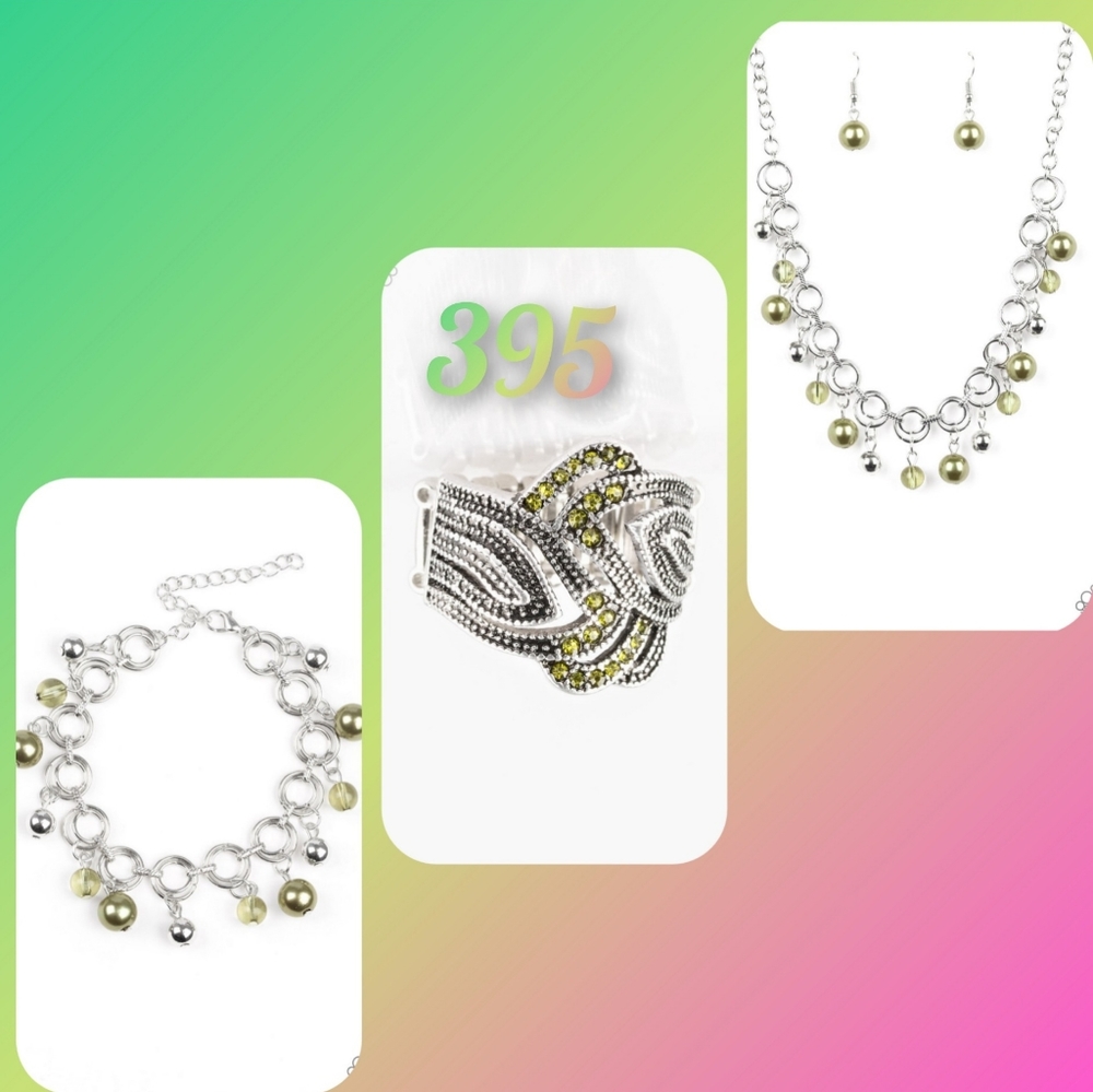 Necklace Set with Bracelet and Ring